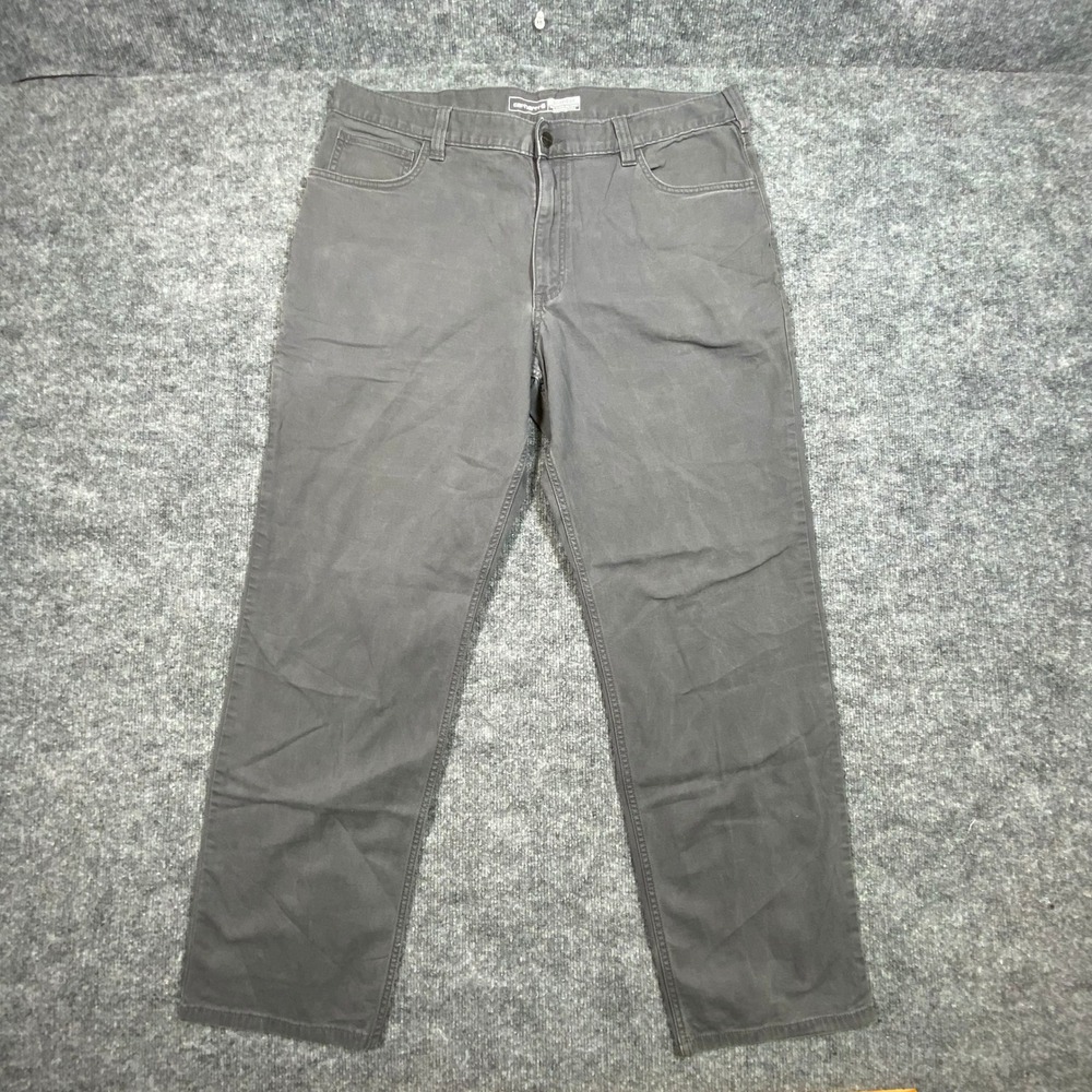 Carhartt Mens Relaxed Fit Canvas Work Pants Gray 102517 039 38x32 Utility Pocket - Picture 2 of 9